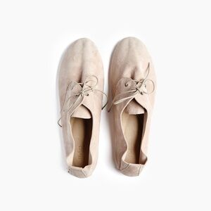 Hobes Suede Lace-Up Flats